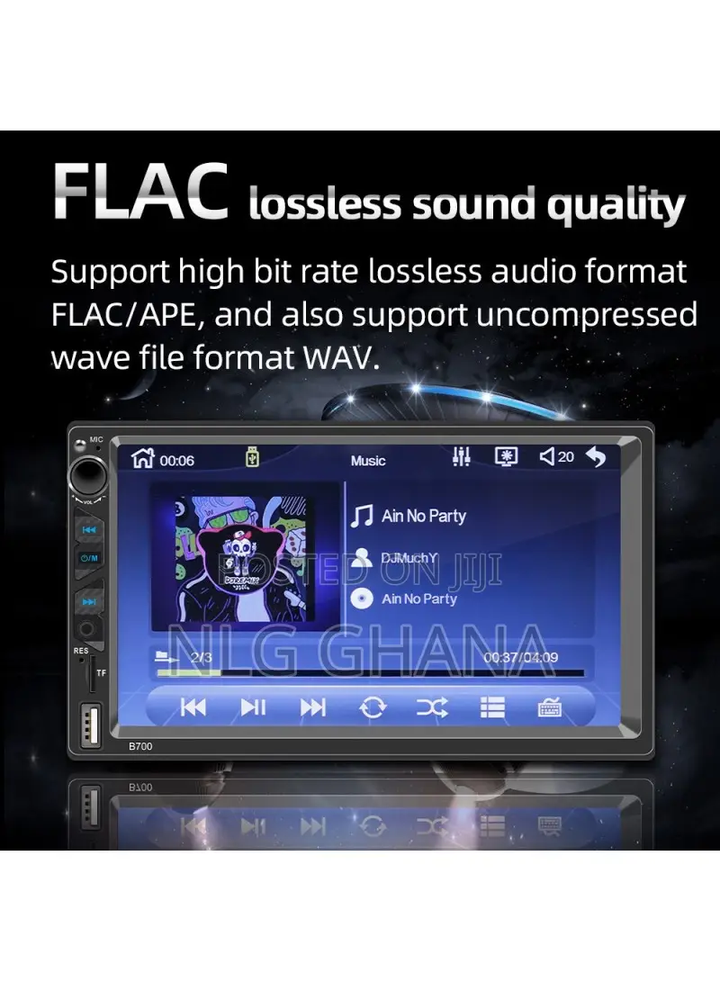 7" Car Mp5 Player Fm Car Radio Bluetooth Multimedia Support