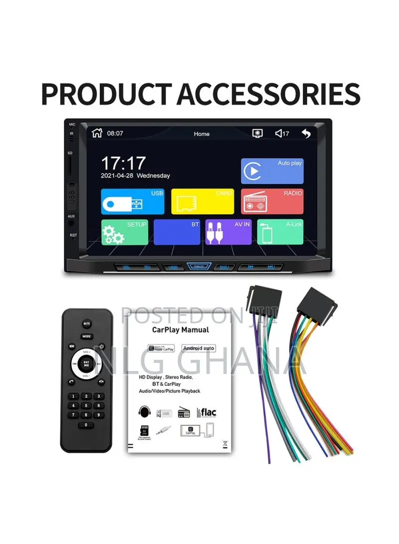 Car Mp5 Player 7-Inch Fm Car Radio Bluetooth Multimedia Supp
