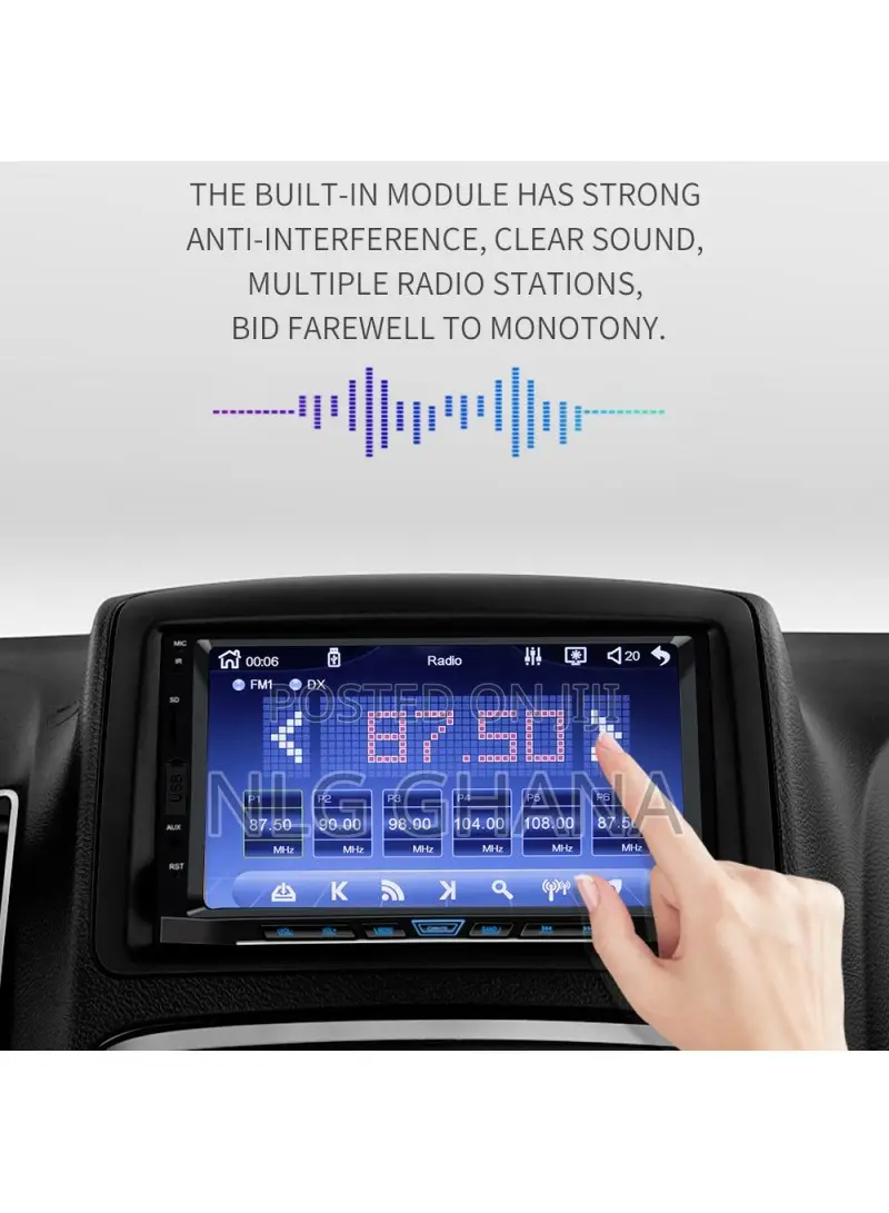 Car Mp5 Player 7-Inch Fm Car Radio Bluetooth Multimedia Supp