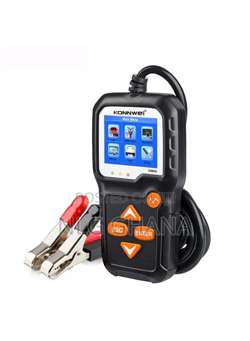 Konnwei Kw650 6-12v Car Motorcycle Battery Tester Charging C
