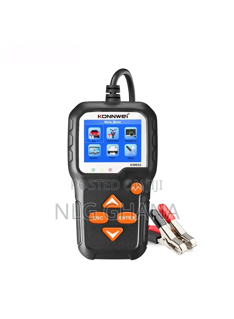 Konnwei Kw650 6-12v Car Motorcycle Battery Tester Charging C