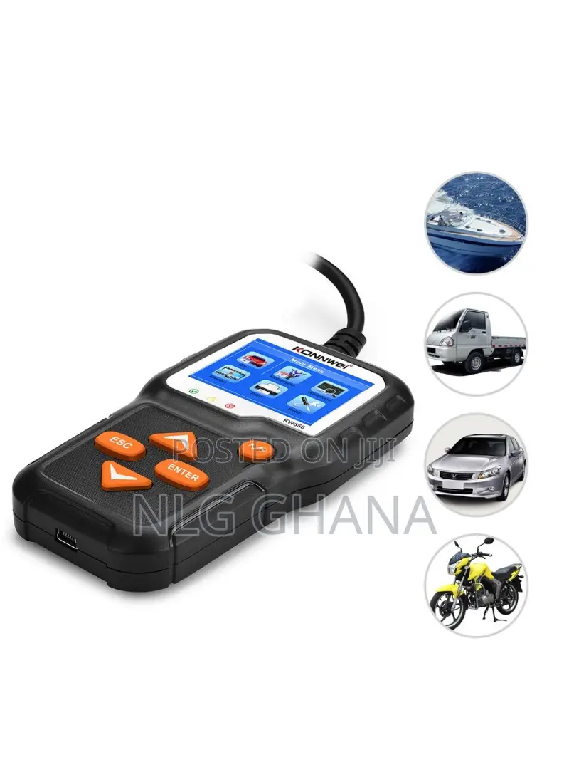 Konnwei Kw650 6-12v Car Motorcycle Battery Tester Charging C