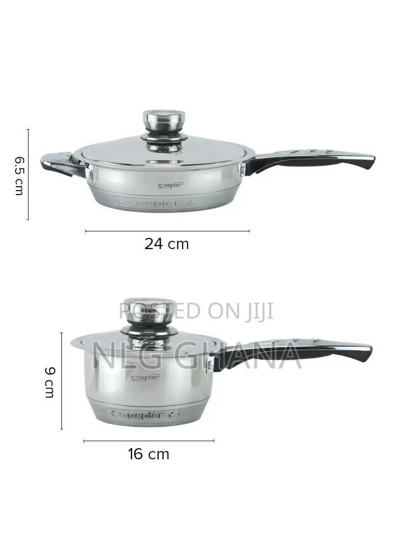 19 PCS 6.3/7.9/9.4inch Stainless Steel Casserole Set With 5