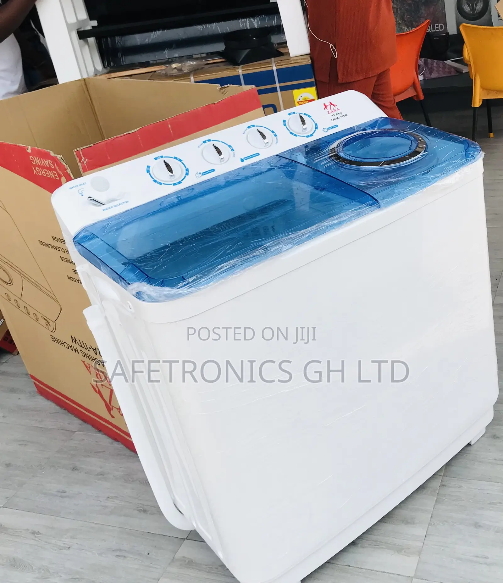 Massive Zara Semiauto 11kg Twintub Topload Washingmachine