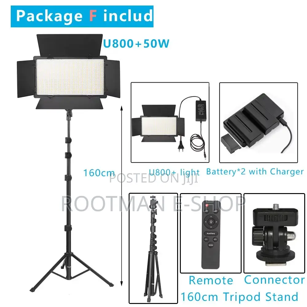 Professional Studio LED Light KIT Varicolo: Pro LED U800