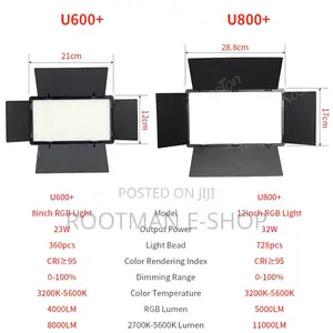 Professional Studio LED Light KIT Varicolo: Pro LED U800