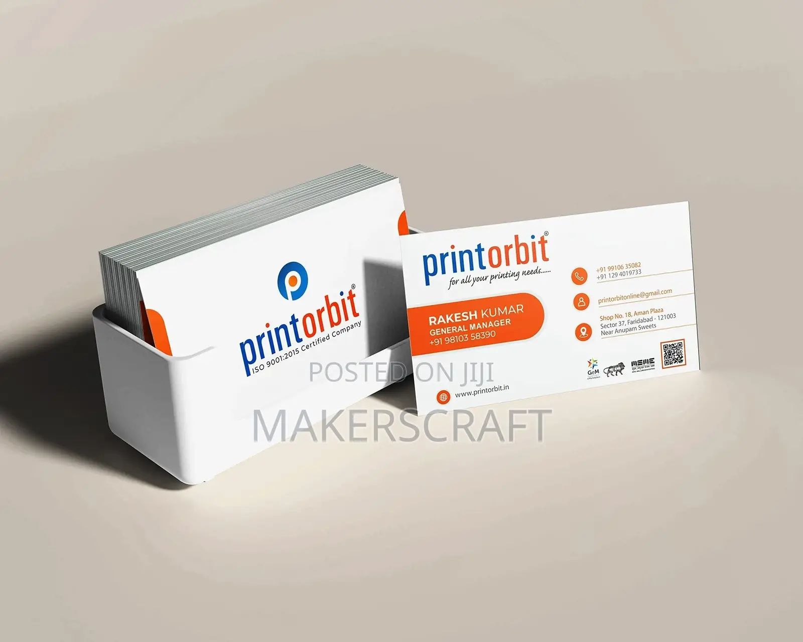 800g / 350g Call Cards, 3D Spot Vanish Printing.