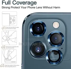 Premium Tempered Glass Cover Camera Lens iPhone Protector