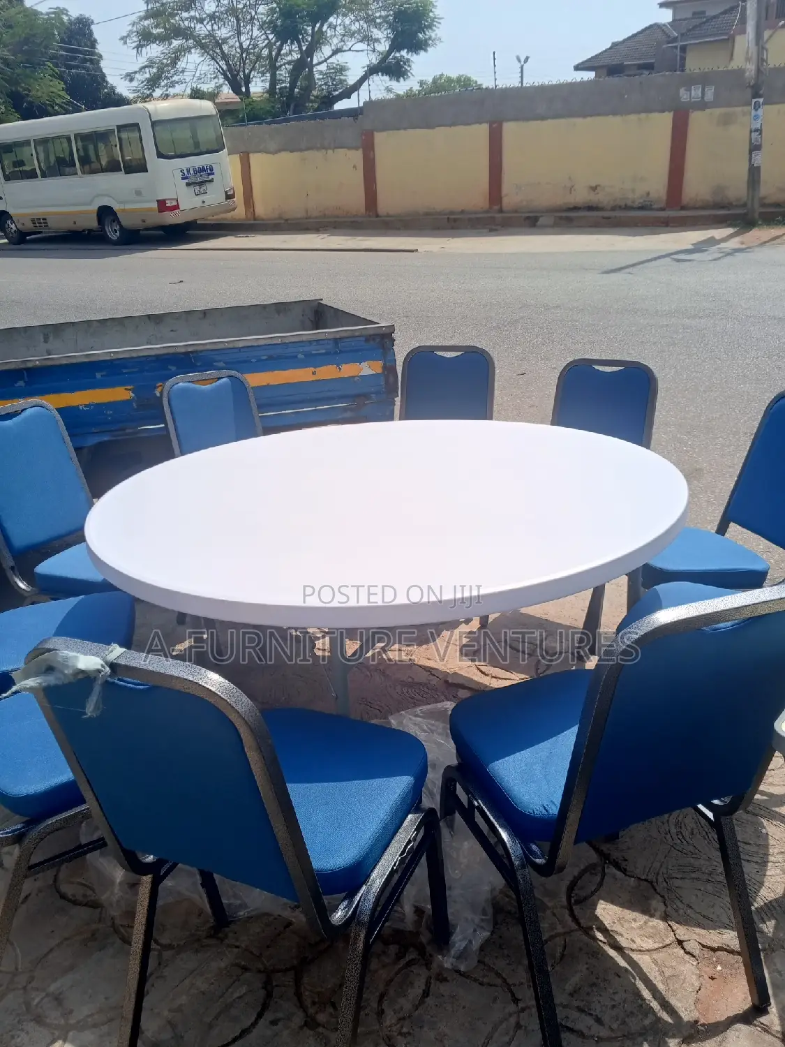 Round White Event Table 10 Seater