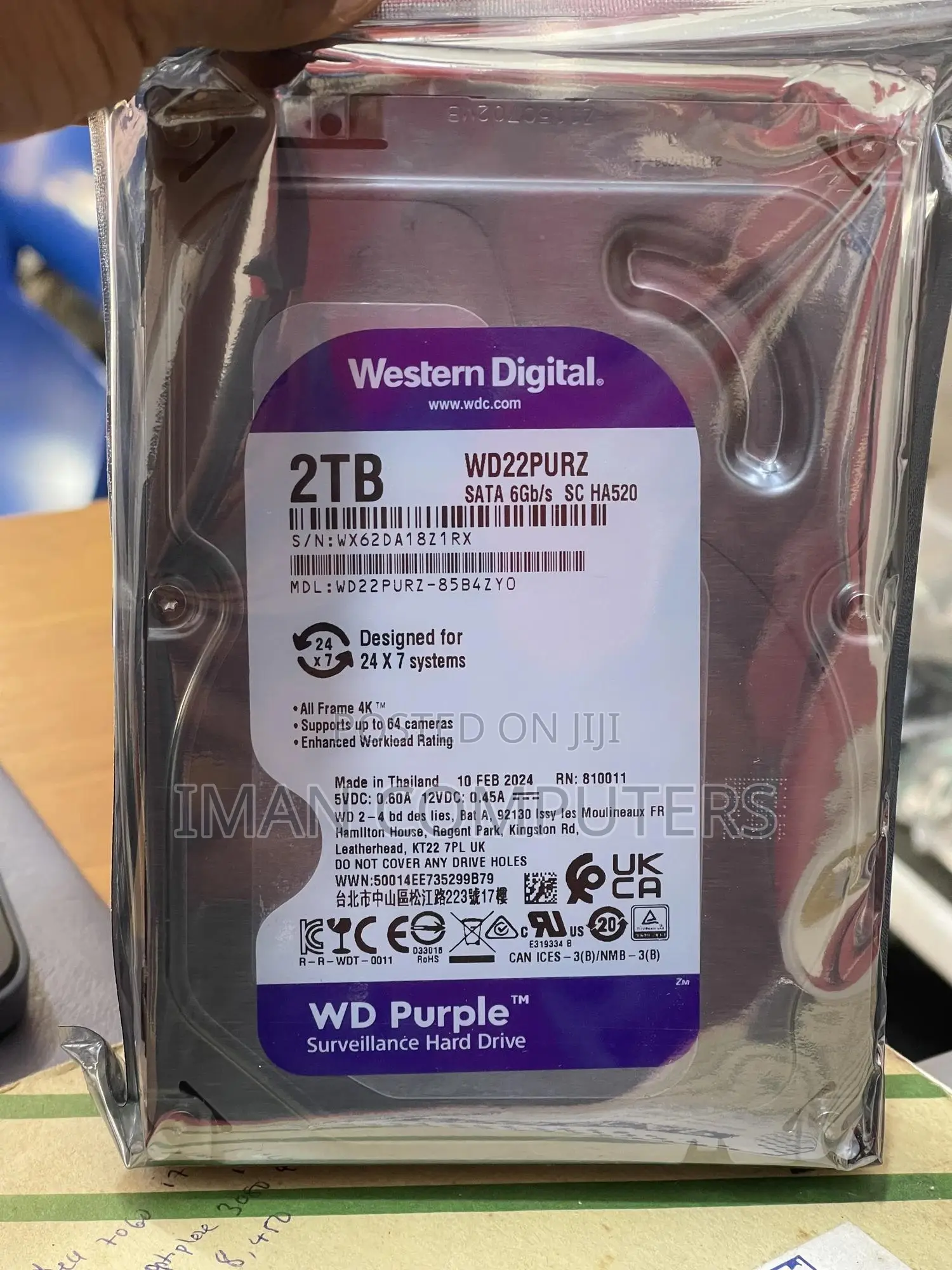 Surveillance Hard Disk Drive 2tb