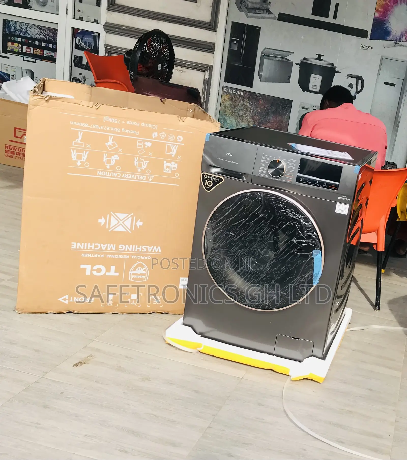 Suitable TCL Gray Frontload 11kg Fully Auto Dry Inverter