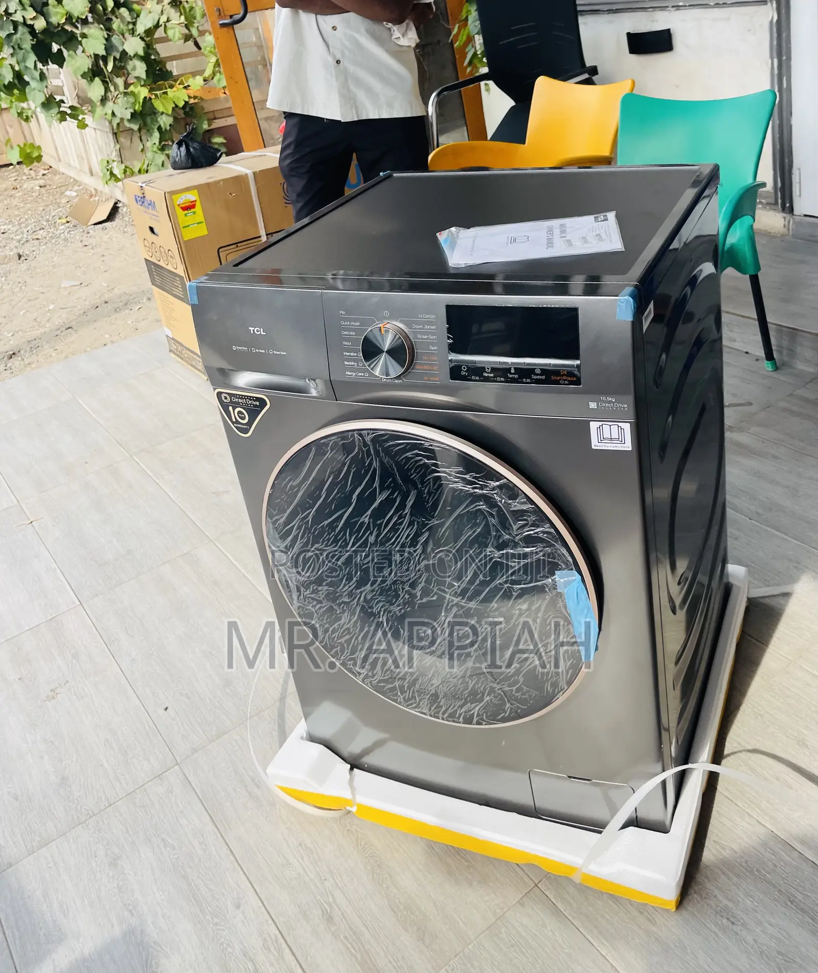 Affordable TCL 11kg Front Load Washing Machine(Gray).