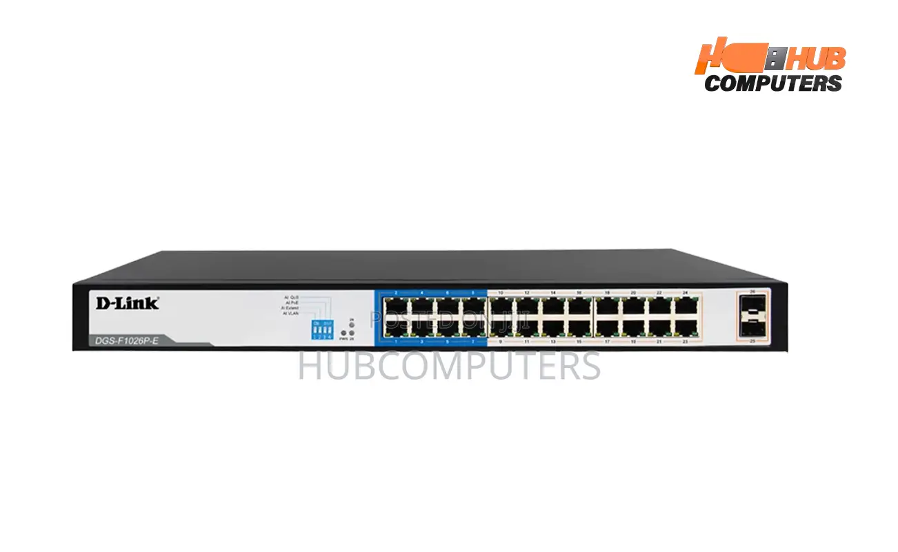 D-Link DGS-F1024p 24 Port Poe Gigabit Unmanaged Switch
