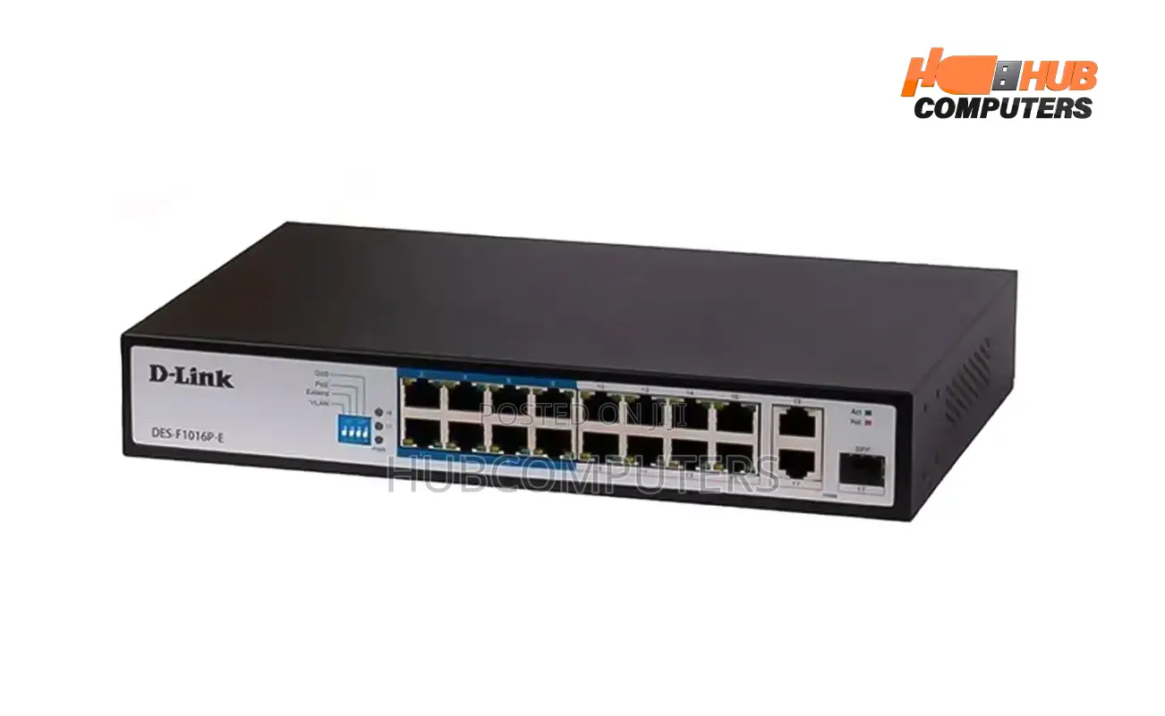 D-Link DGS-F1016p 16 Port Poe Gigabit Switch Unmnaged