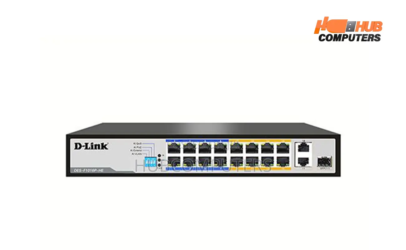 D-Link DGS-F1016p 16 Port Poe Gigabit Switch Unmnaged