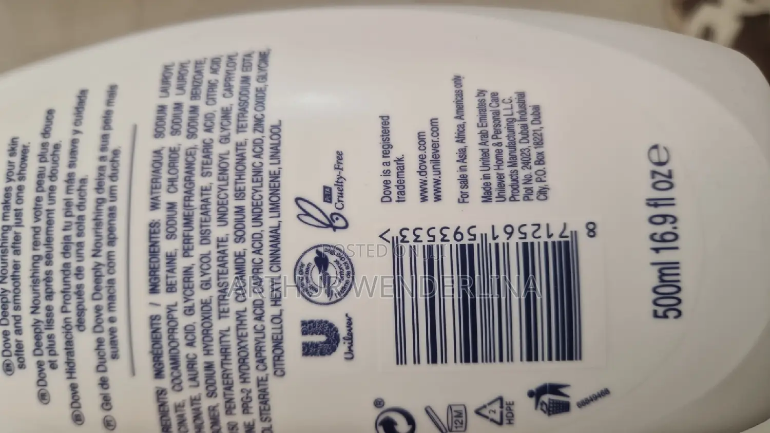 Dover Body Wash