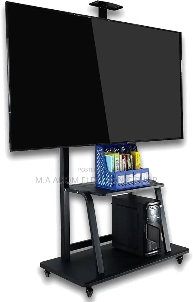 Mobile Stand for 32"-75" Tvs:Versatile Stylish for Any Space