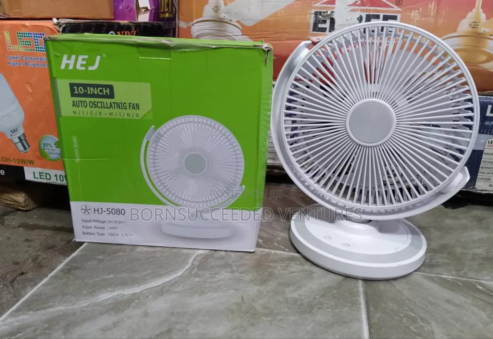 Table Top Rechargeable Fan 10 Inches