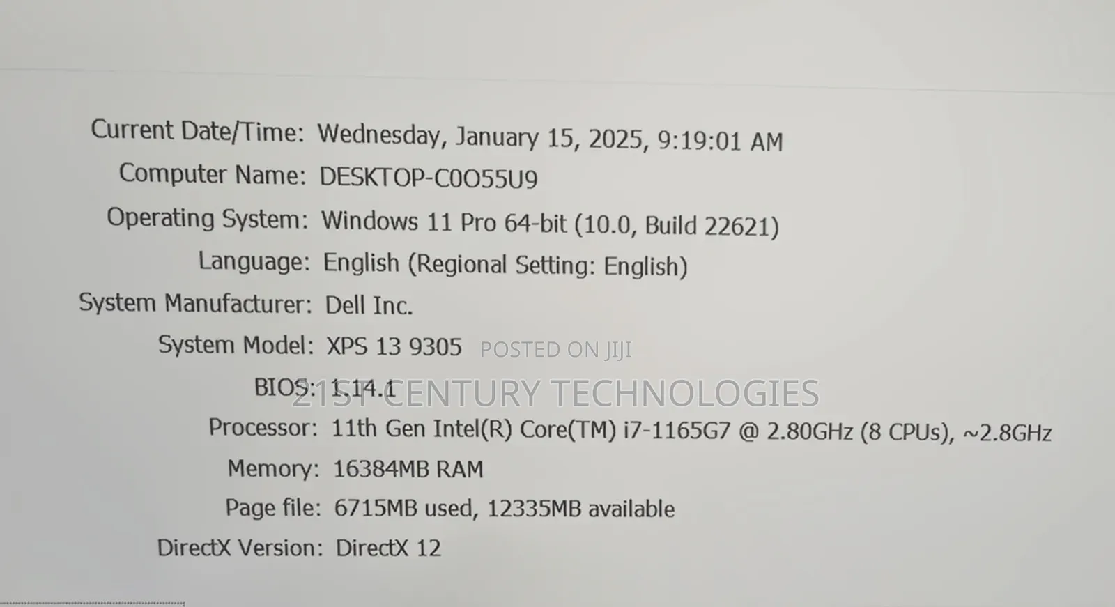 Laptop Dell XPS 13 9315 16GB Intel Core i7 SSD 512GB
