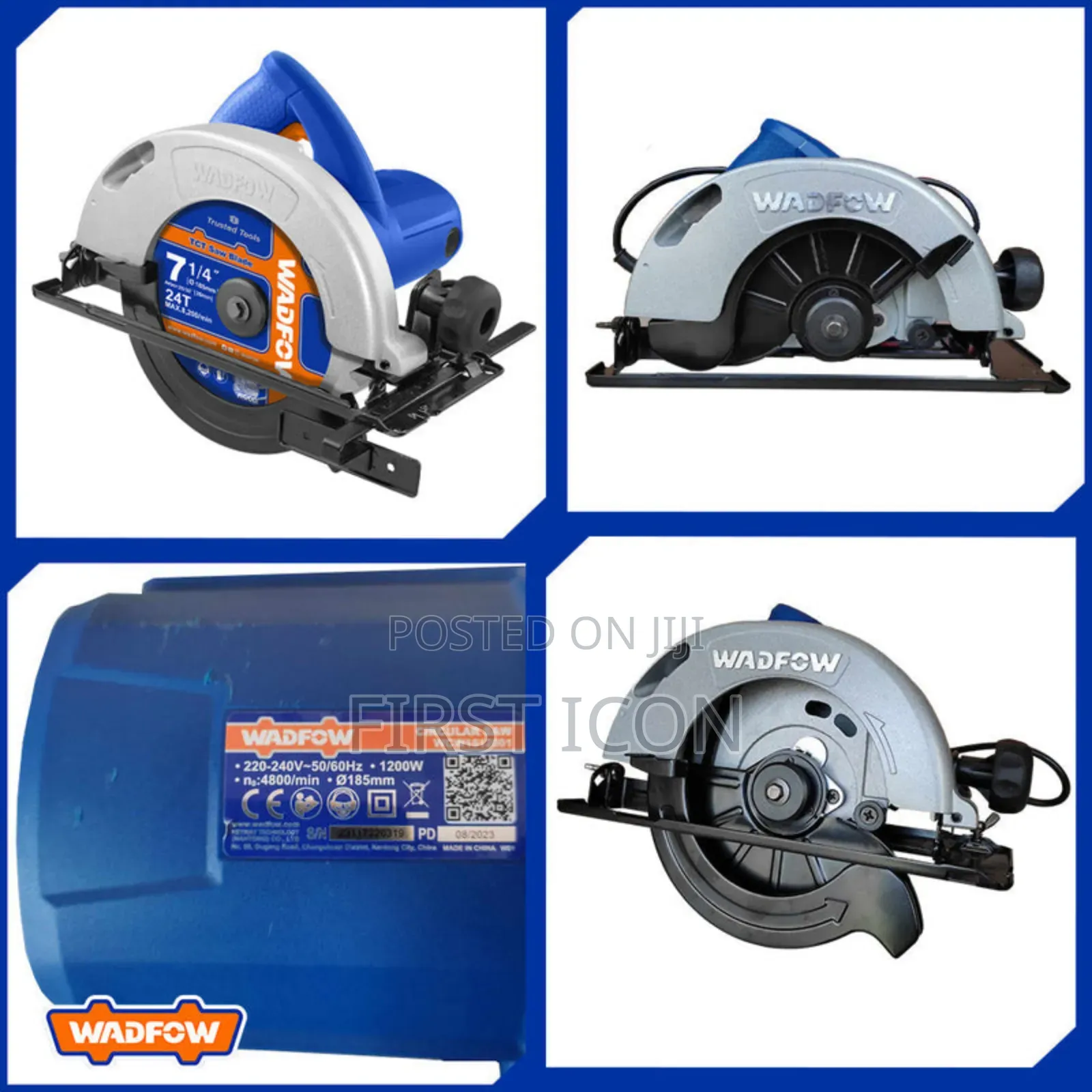 1200w Industrial Circular Saw - Wadfow - WCW1512001