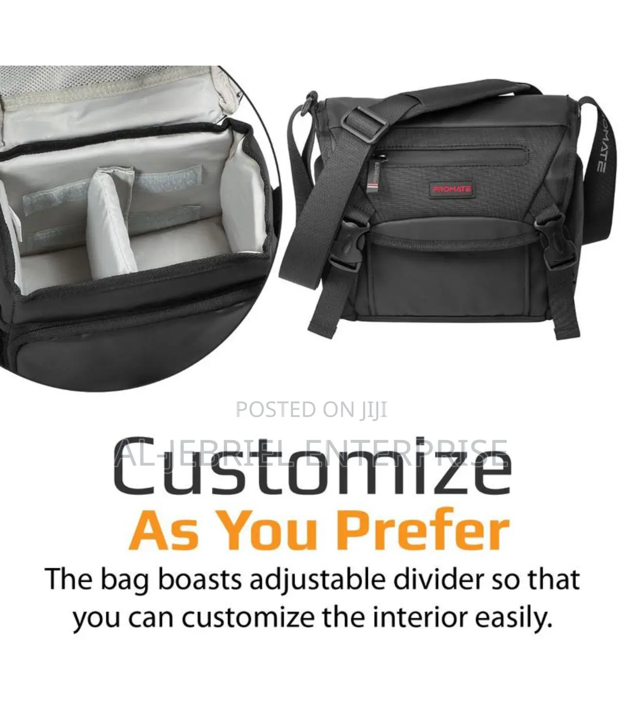 Promate Arco-S Camera Bag With Compartments
