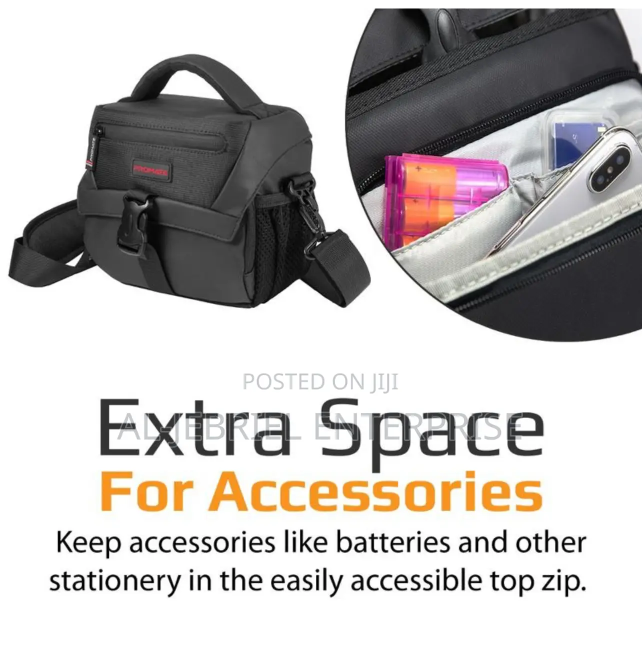Promate Arco-S Camera Bag With Compartments