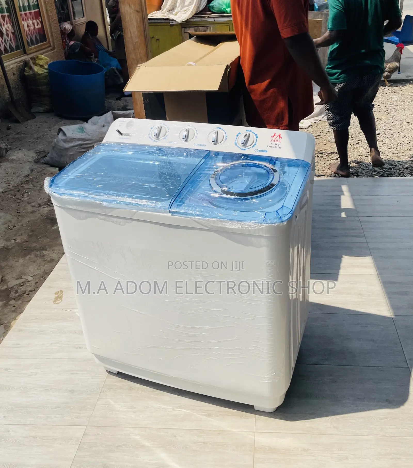 Authentic Zara 11kg Semi-Auto Electric Washing Machine,White