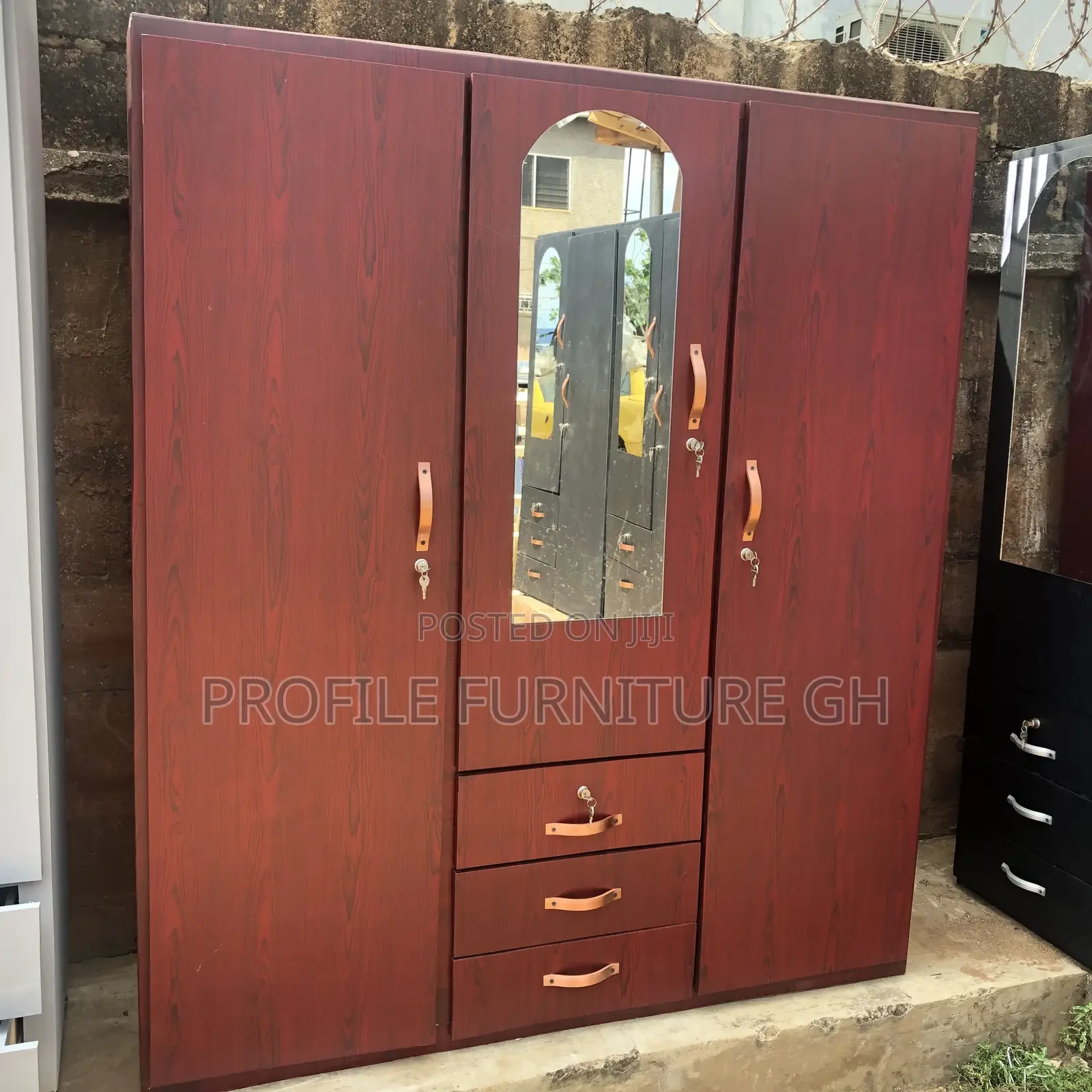 Epiphany Brown Wardrobe In 3in1// Free Delivery