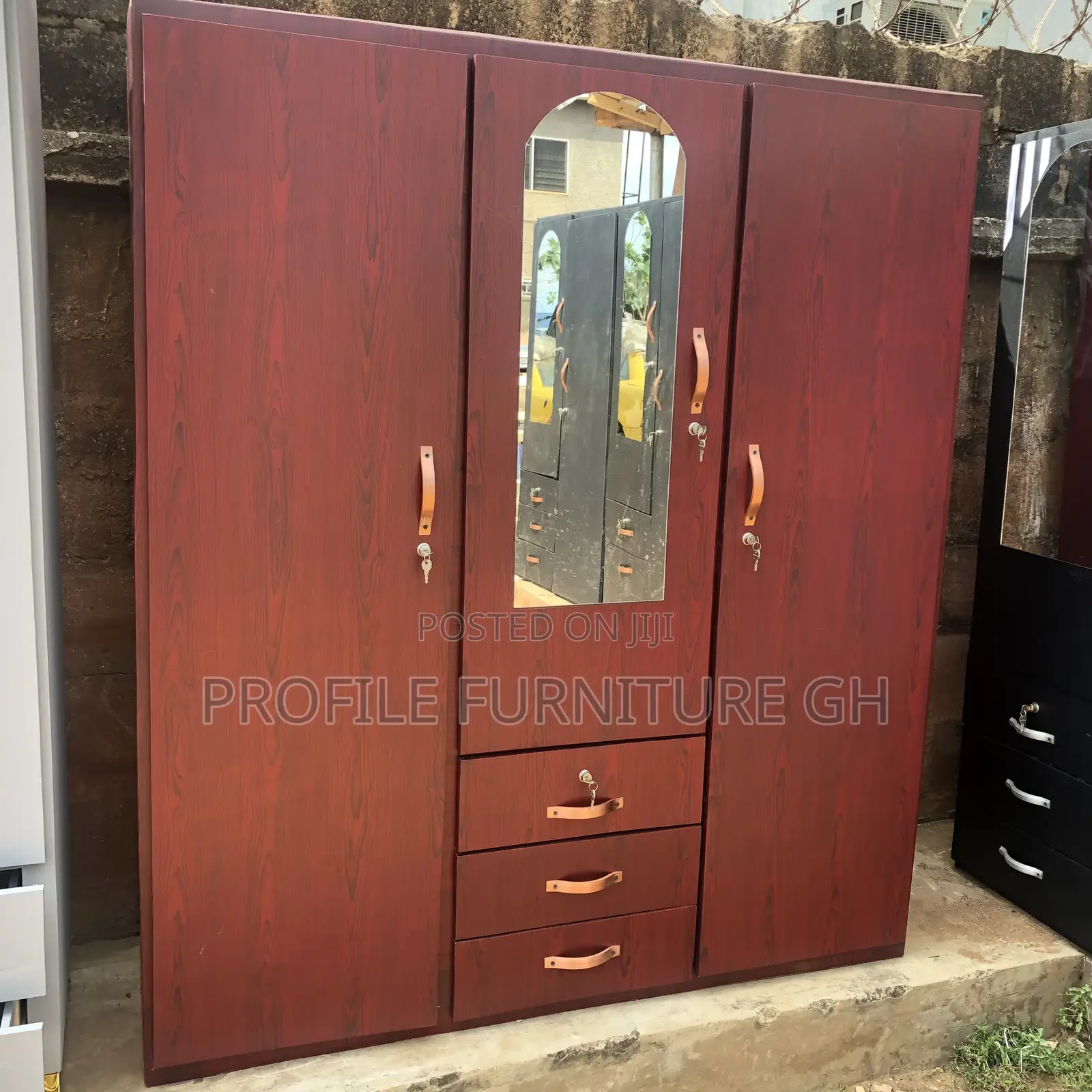 Epiphany Brown Wardrobe In 3in1// Free Delivery