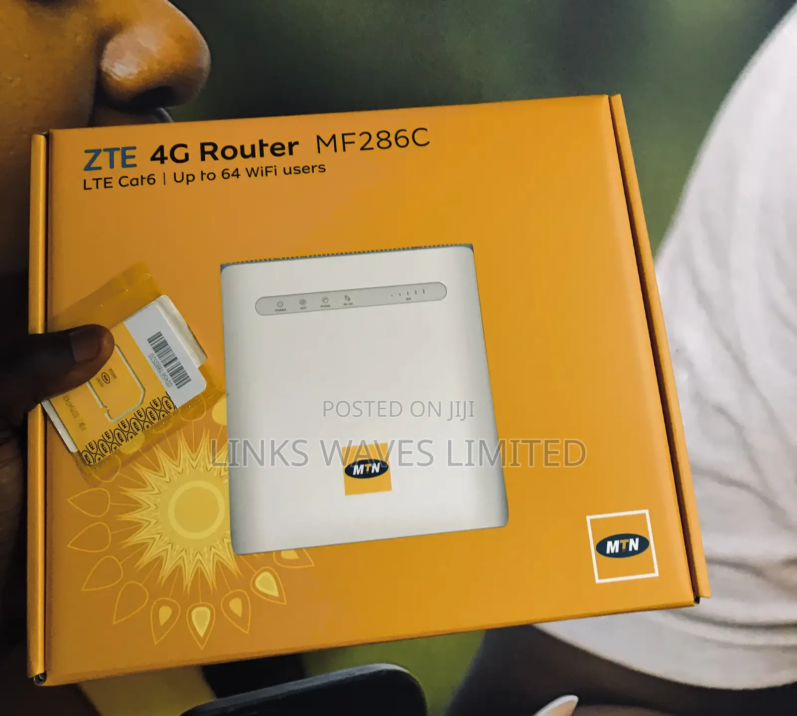 Mtn New Zte Router + New Mtn Yellow Biz Data Sim