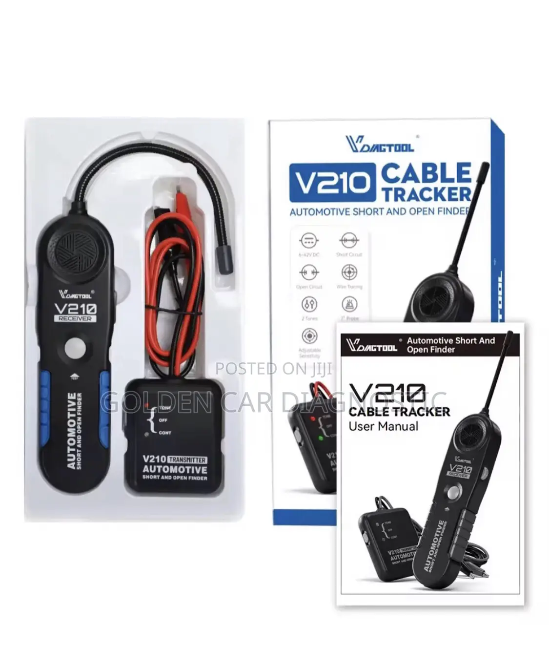 Vdiagtool V210 Car Circuit Wire Tracker Tracer 6v-42v