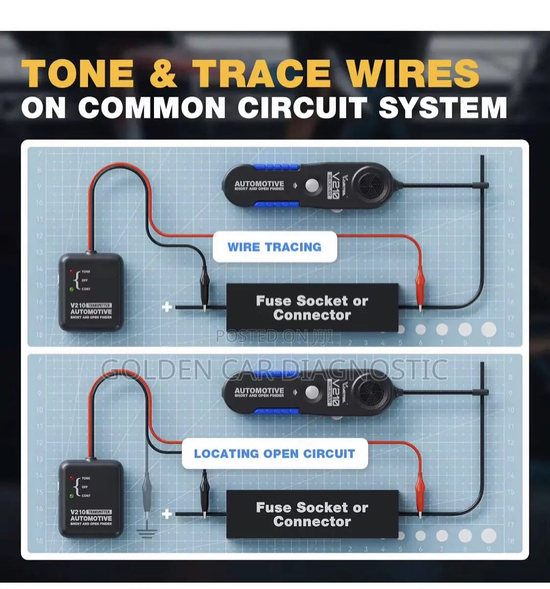 Vdiagtool V210 Car Circuit Wire Tracker Tracer 6v-42v