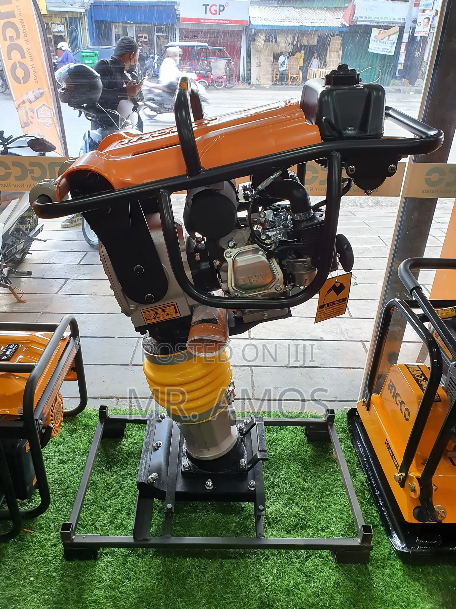 6.5hp 79kg Gasoline Tamping Rammer With 10kn Force - Grt75-2