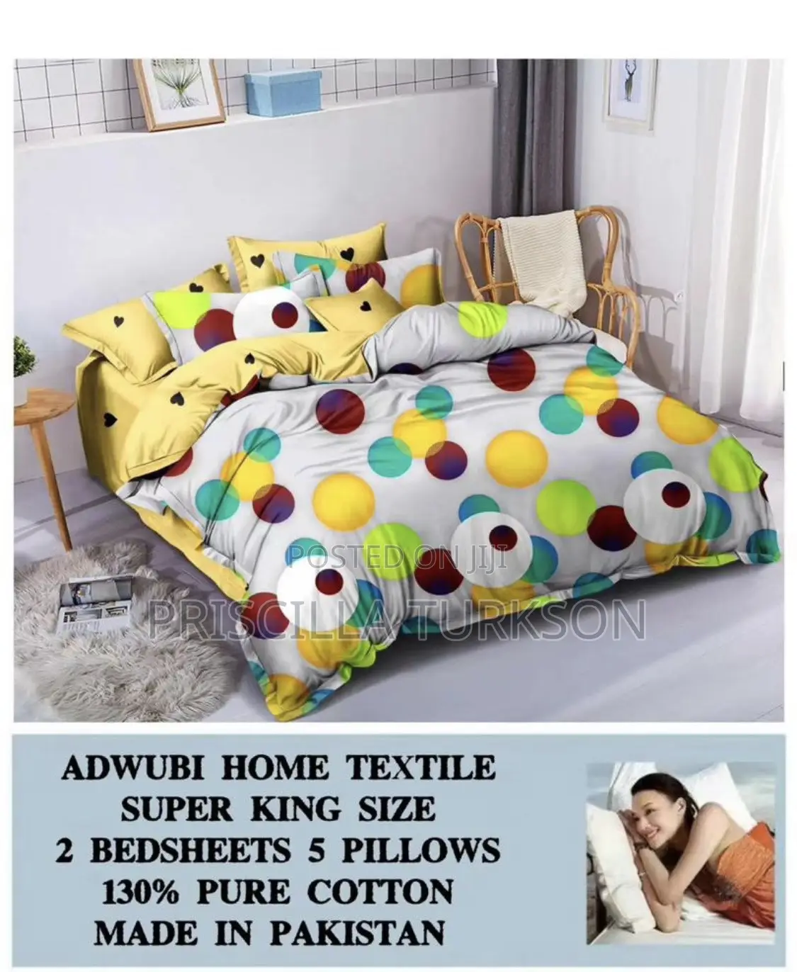 Multicolored 6pieces Bedsheet Set