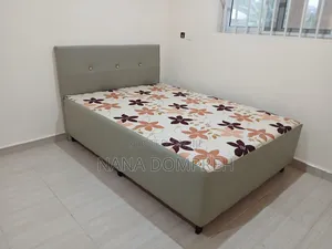 Cream and Ash Inbuilt Bed