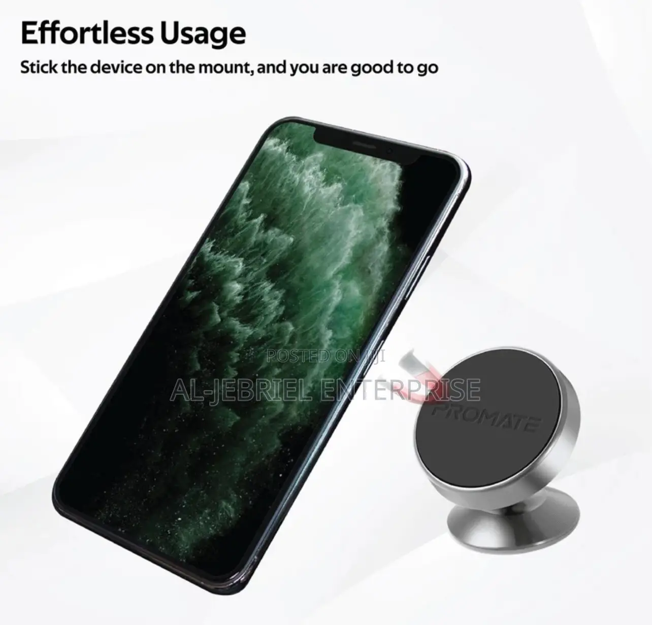 Promate MAGNETTO-2 Aluminum Magnetic Car Smartphone Mount