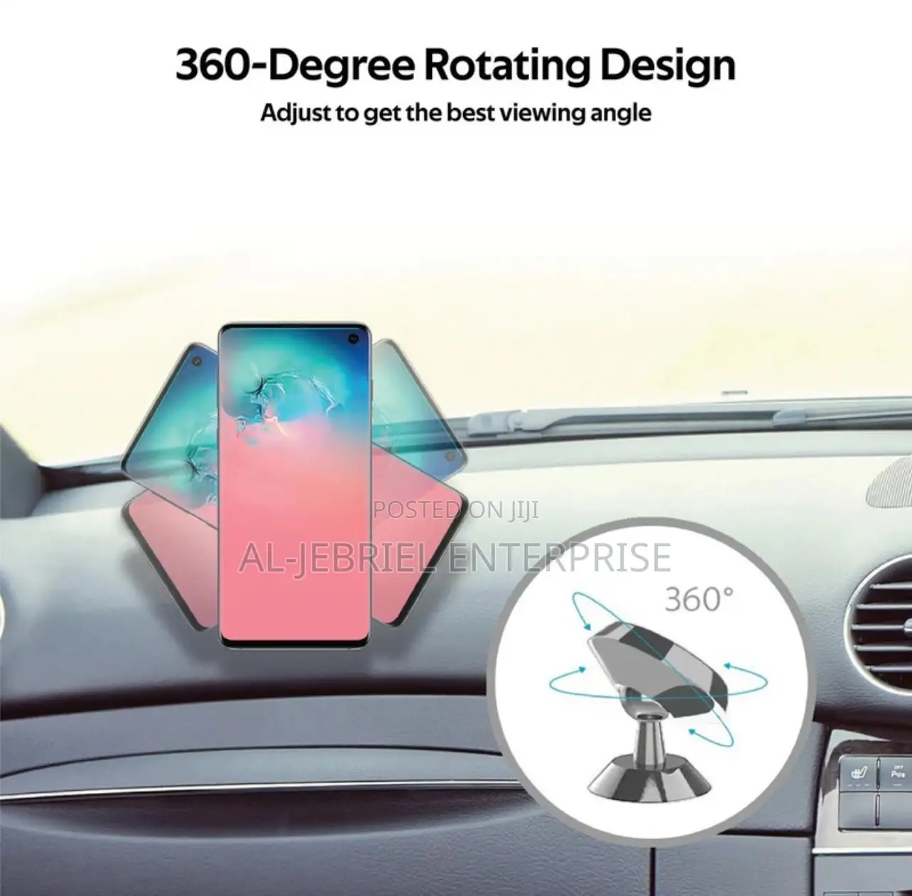 Promate MAGNETTO-2 Aluminum Magnetic Car Smartphone Mount