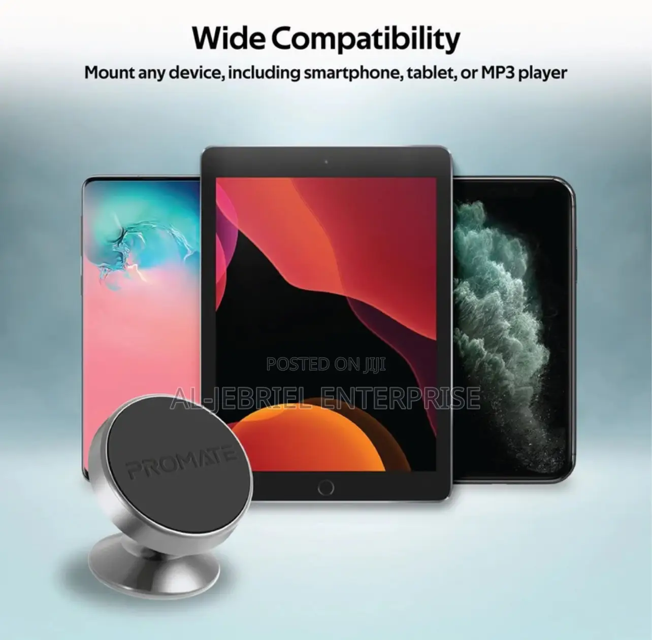 Promate MAGNETTO-2 Aluminum Magnetic Car Smartphone Mount