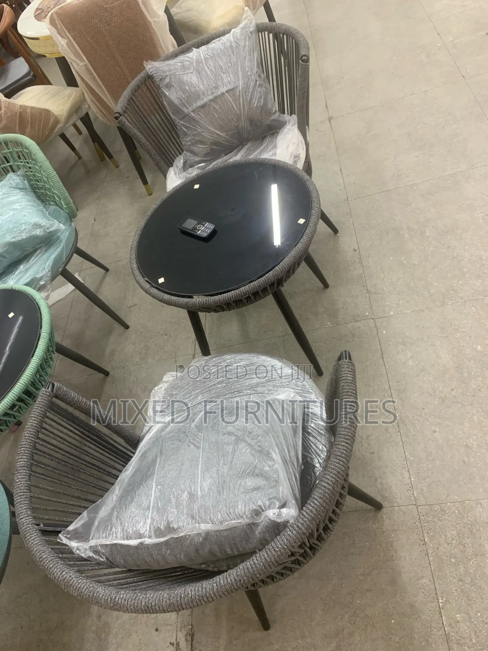 Outdoor Table With 2 Chairs (Balcony Table )