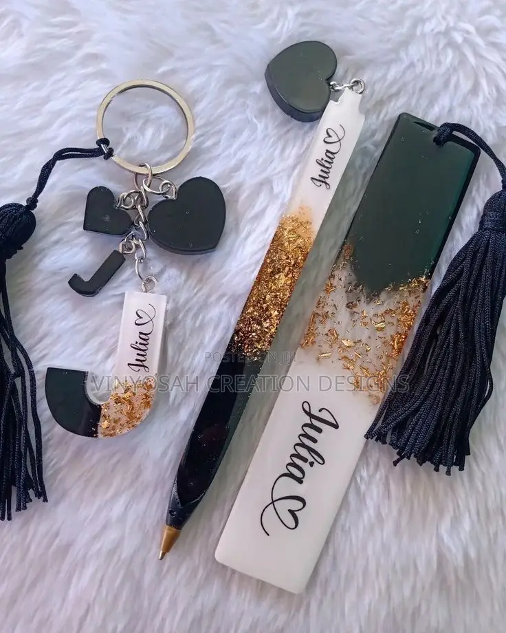 Resin Pen With Bookmarks