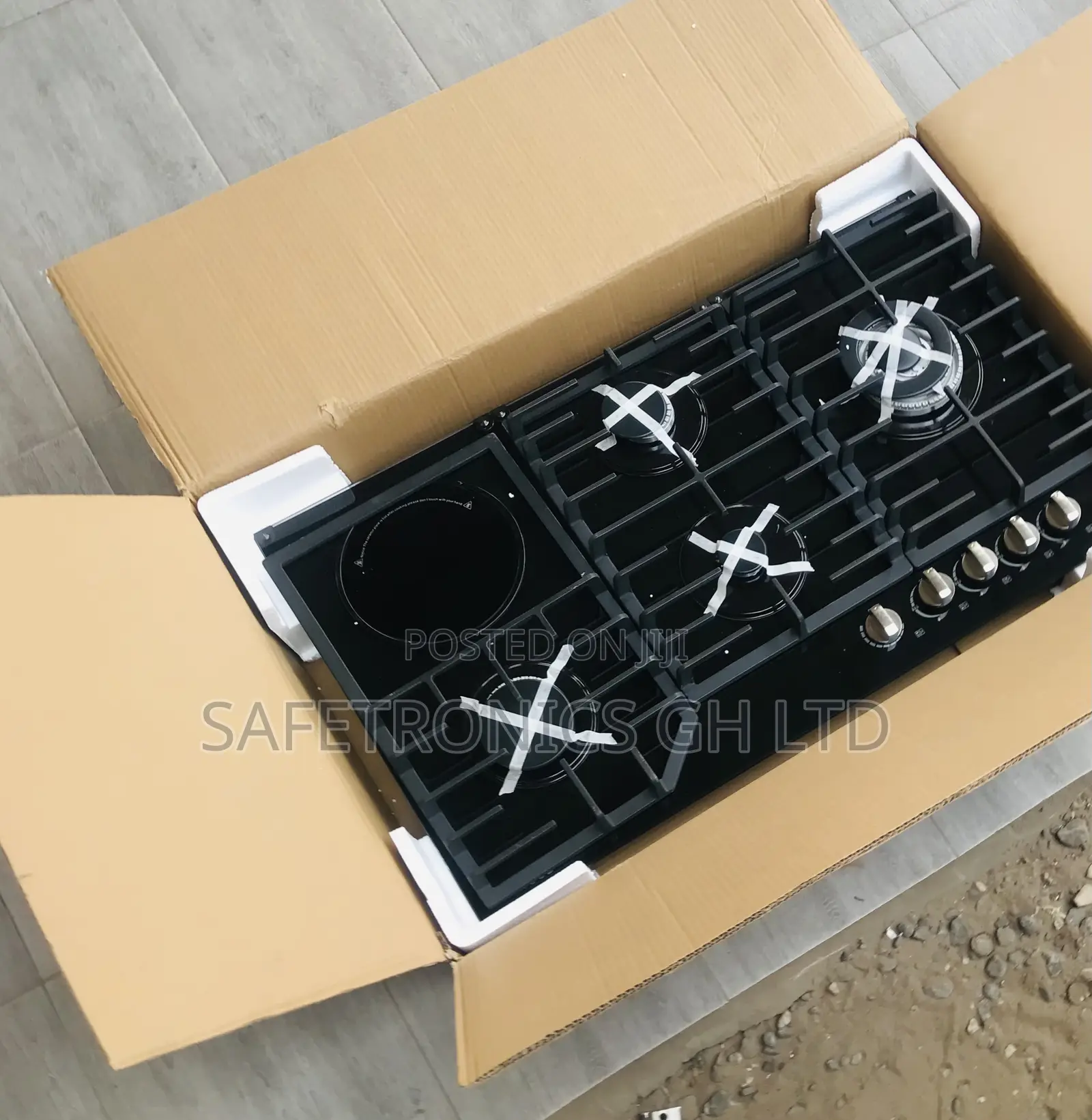 Clean Built-in Kenwood 4 Gas 1 Electric Hobs 90cm