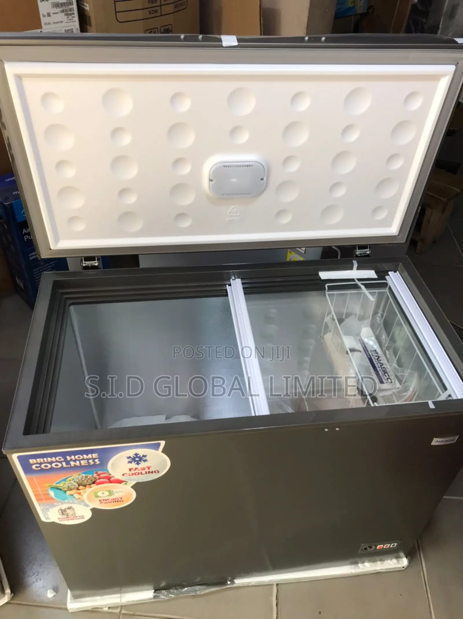 Static Cooling Nasco 244ltrs Chest Freezer-Nas-380sk