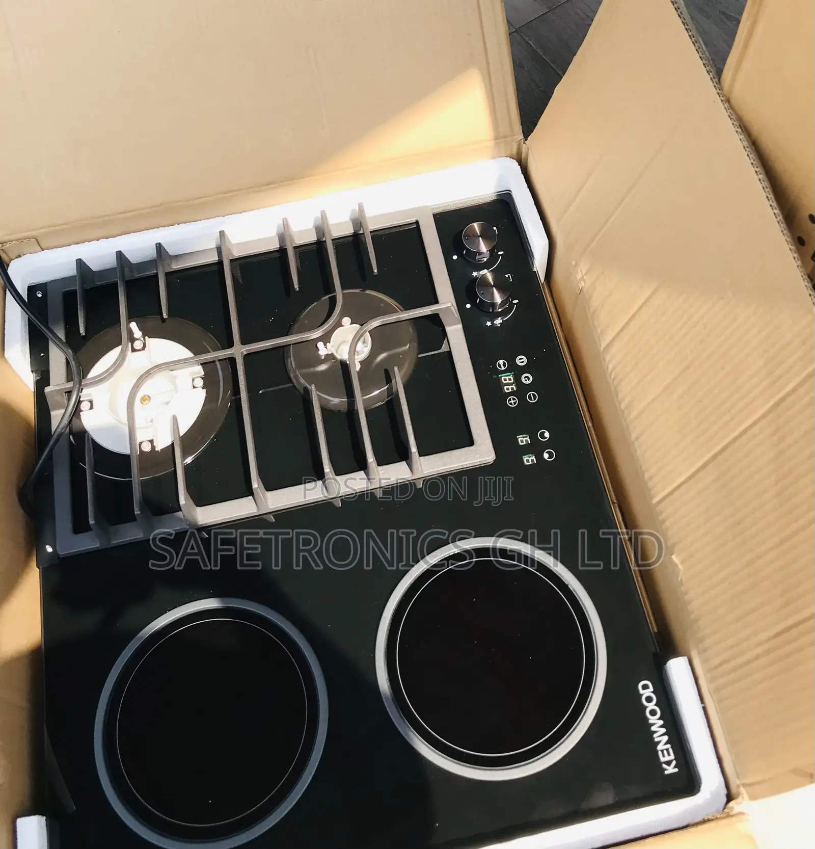 Kenwood 2 Gas 2 Electric Hobs Heat Hub 60cm