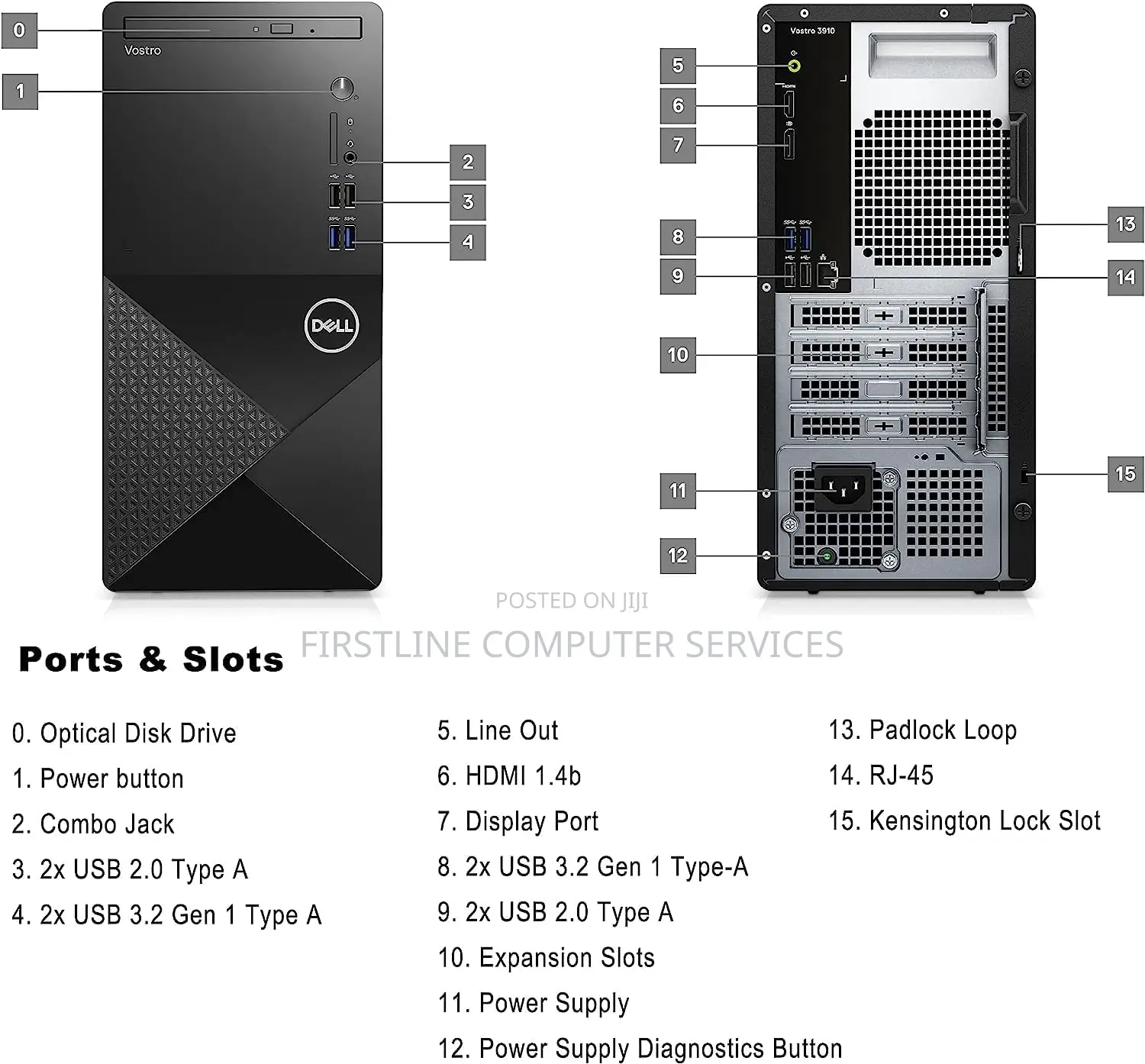 New Desktop Computer Dell Vostro 3900 8GB Intel Core I5 SSD 512GB