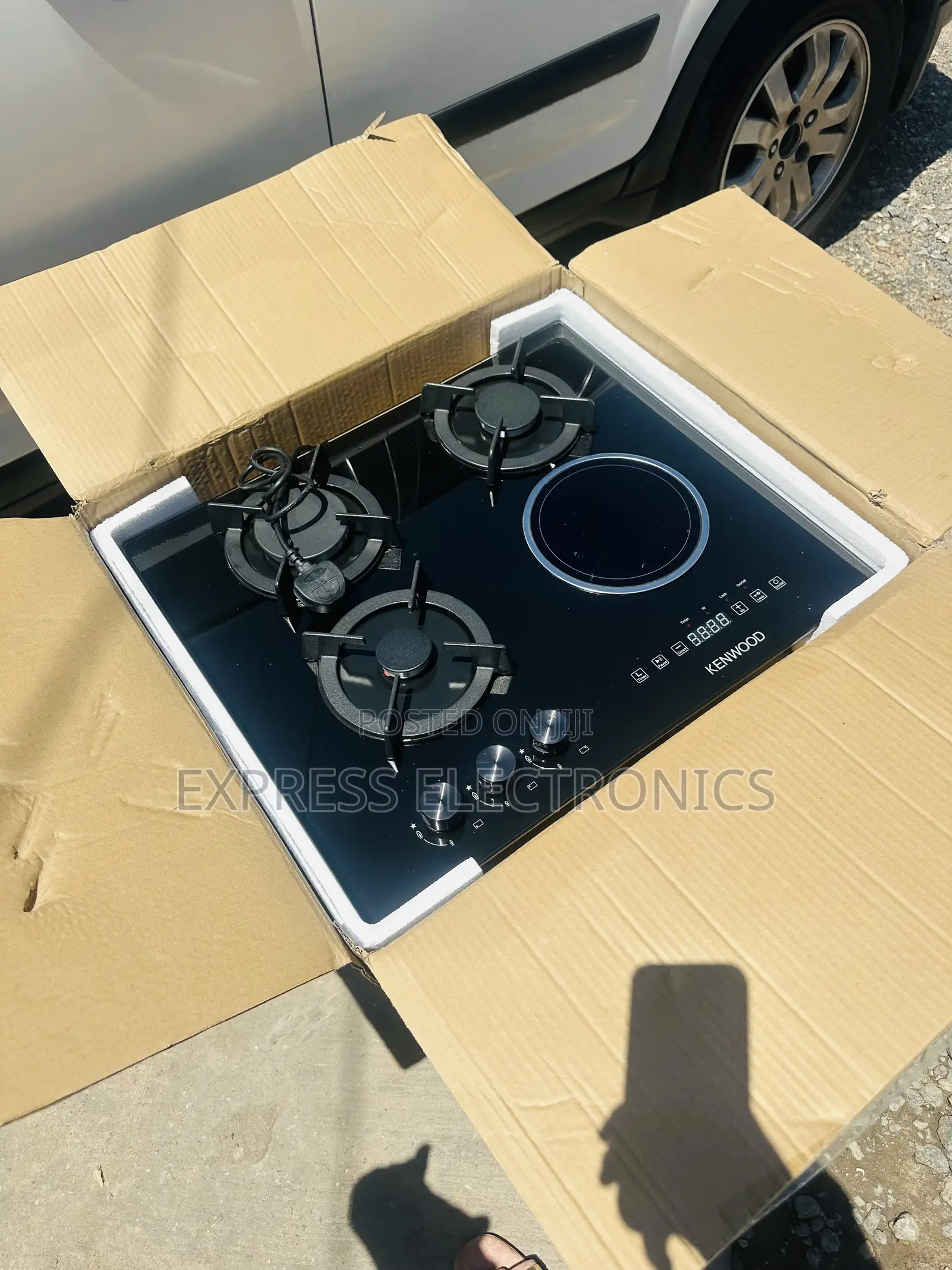 Stainless Steel Kenwood 60cm 3+1 Inbuilt Electric and Gas
