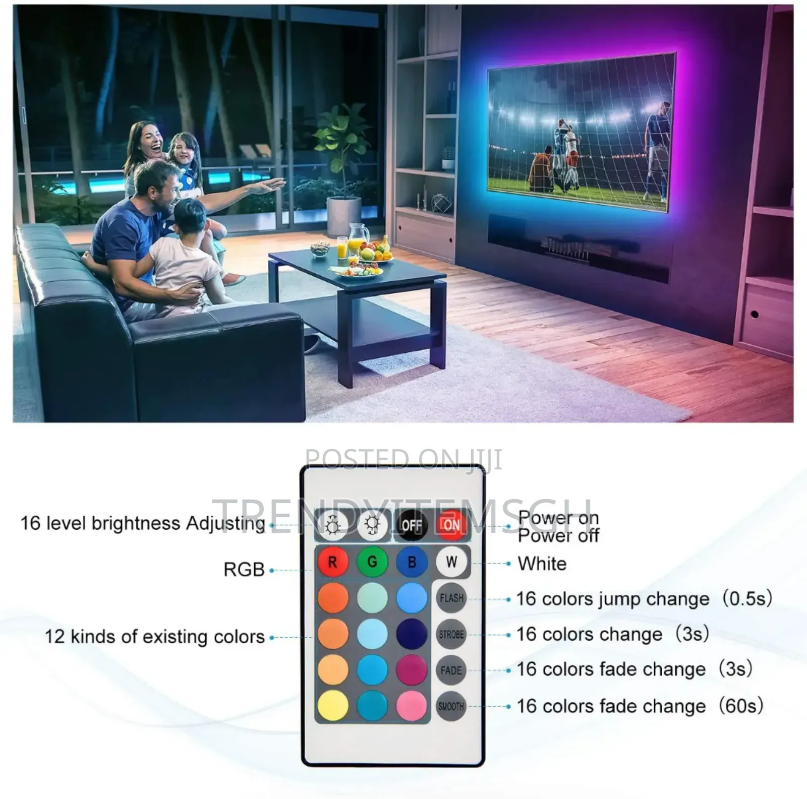 5m Usb Strip Light Multicolored