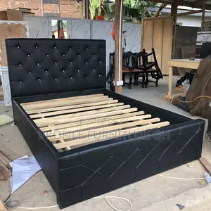 This Eudaemonia Black Double Bed-frame//Free Delivery
