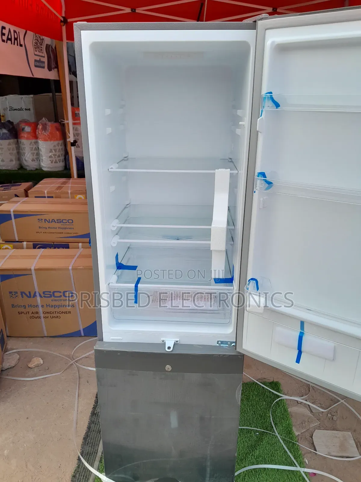 {}Pearl Double Door Fridge 262 Litres Bottom Freezer