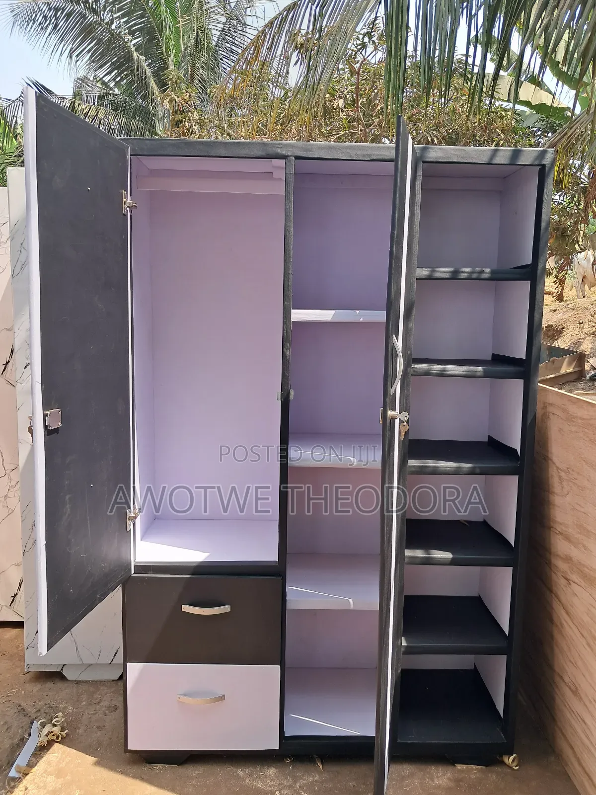 Quality Double Wardrobe N Shoerack ( Payment After Delivery)