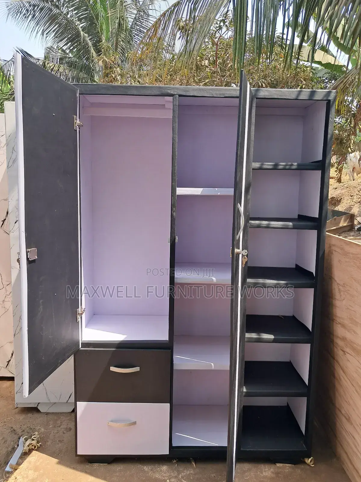 Quality Double Wardrobe N Shoerack ( Payment After Delivery)
